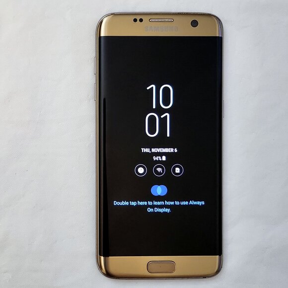 Samsung Galaxy S7 Edge 32GB Gold Platinum - Verizon - Picture 2 of 4